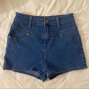 BDG Super High Rise Seam Denim Short